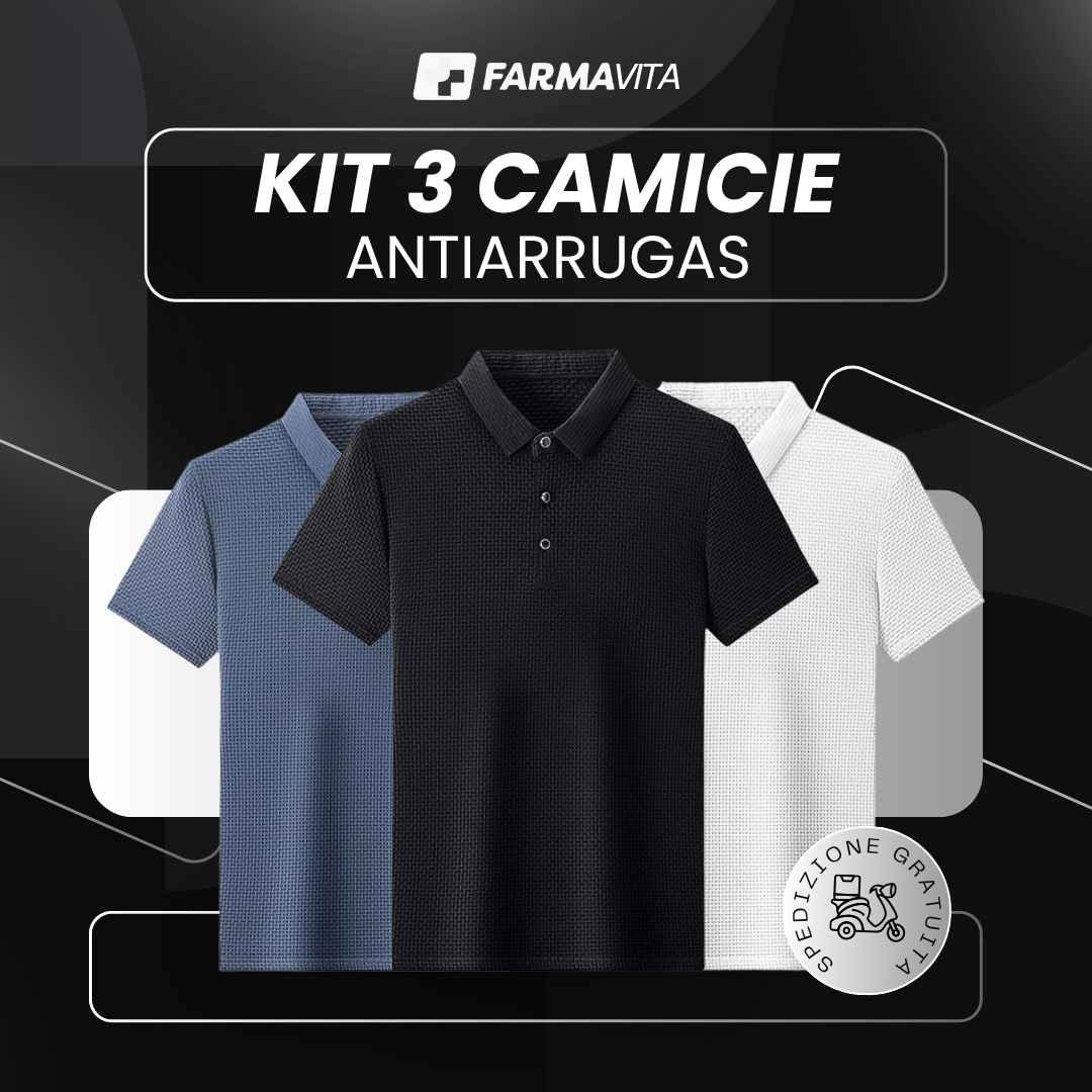 Kit Di 3 Camice Antipiega - ULTIME UNITÀ